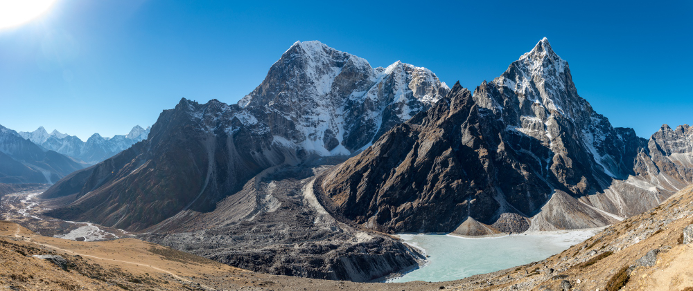 View of Mount Cholatse in the Gokyo Lakes Trek