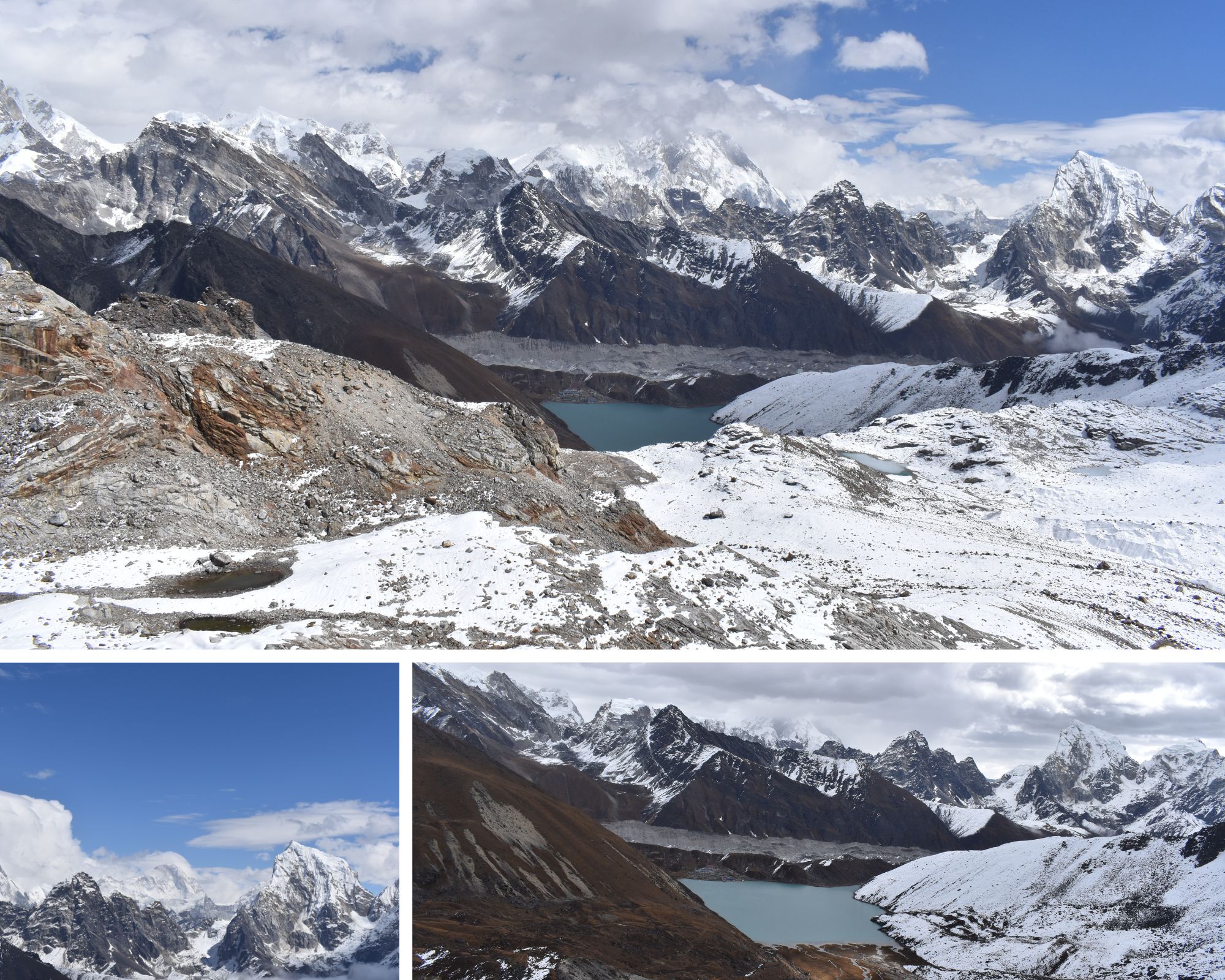 View from Renjo La Pass, 5,360 meters (17,585 feet).